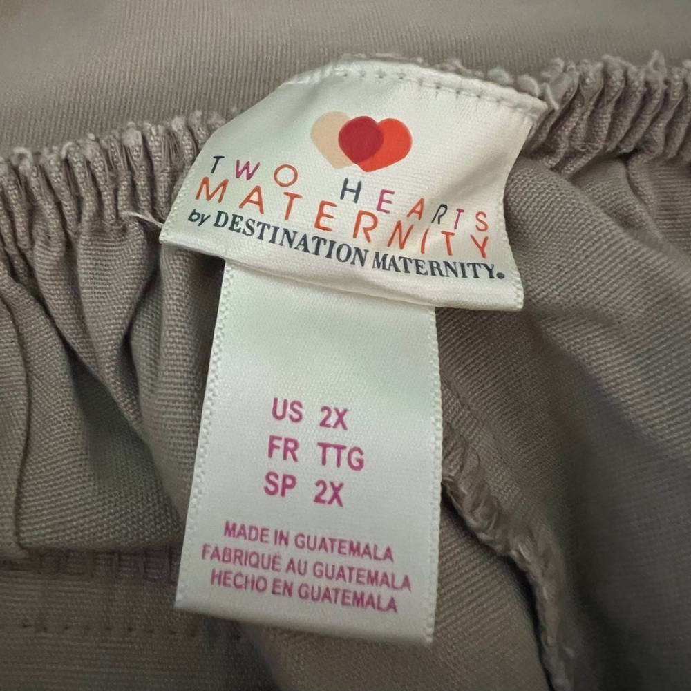 Destination Maternity Cream Trousers - Picture 3 of 3